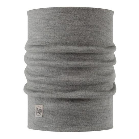 Chusta komin BUFF HEAVYWEIGHT MERINO WOOL SOLID LIGHT GREY szary