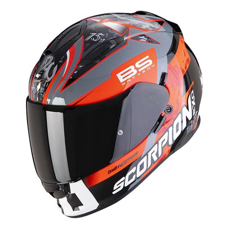 Kask integralny SCORPION EXO-491 FABIO 20 REPLICA 2020 czarny czerwony szary biały
