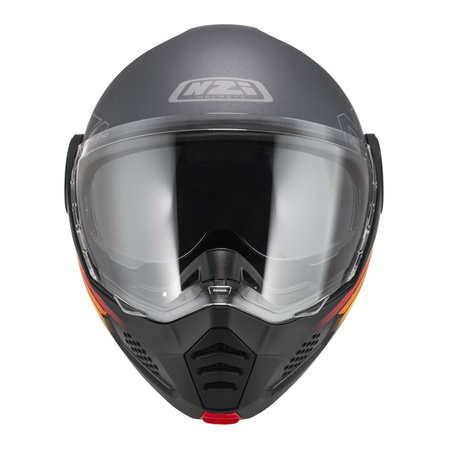 Kask szczękowy NZI MINIMOD WATSON BLACK ANTRACITE MATT szary czarny