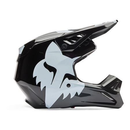 Kask cross FOX V1 SHIELD BLACK czarny