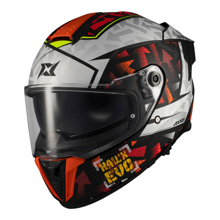 Kask integralny AXXIS HAWK EVO SV SKETCHBOOK B2 MATT czerwony czarny biały