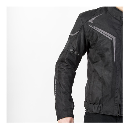 Kurtka tekstylna OZONE FLOW BLACK czarny