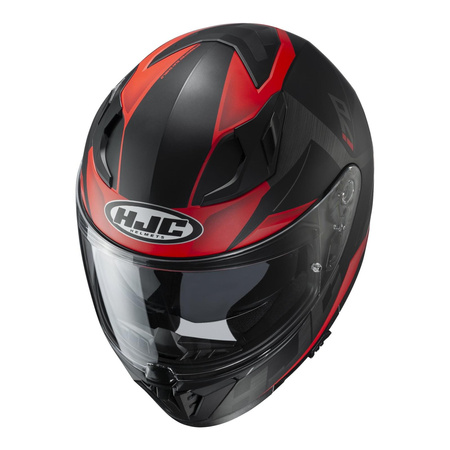 Kask integralny HJC I70 ELUMA BLACK/RED czarny mat czerwony szary