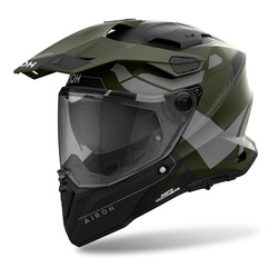 Kask integralny AIROH COMMANDER 2 REVEAL MILITARY GREEN MATT zielony szary czarny