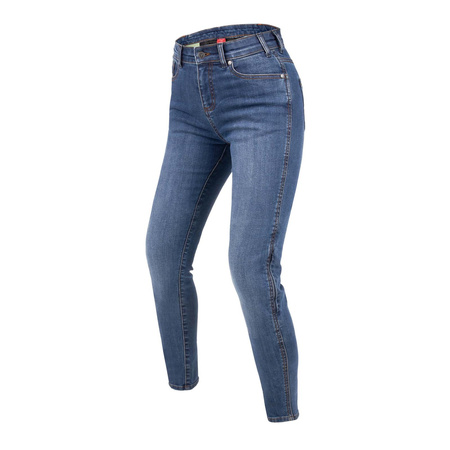 Jeansy motocyklowe damskie REBELHORN CLASSIC III LADY SKINNY FIT WASHED BLUE niebieski