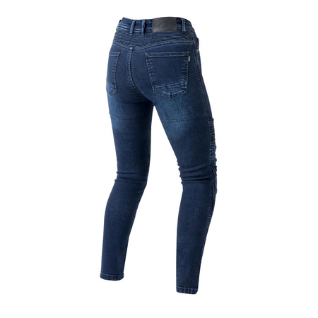 Jeansy motocyklowe damskie OZONE AGNESS II LADY BLUE granatowy niebieski