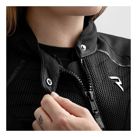 Kurtka tekstylna damska REBELHORN JAX LADY BLACK czarny