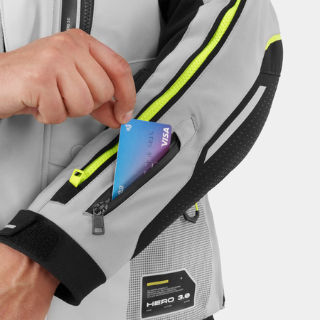 Kurtka tekstylna SHIMA HERO 3.0 G2 GREY/FLUO szary żółty fluo czarny