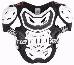 Buzer LEATT CHEST PROTECTOR 5.5 PRO HD WHITE biały czarny