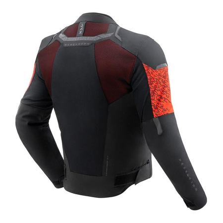Kurtka tekstylna REBELHORN JAX BLACK/RED czarny czerwony