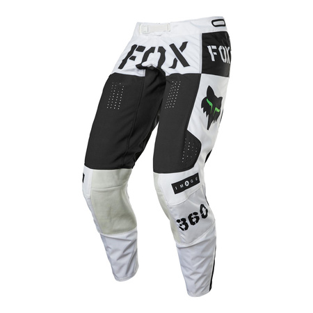 Spodnie cross FOX 360 NOBYL BLACK/WHITE biały czarny zielony