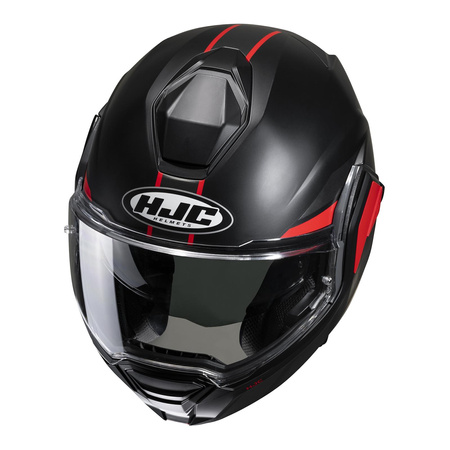 Kask szczękowy HJC I100 BEIS BLACK/RED czarny czerwony