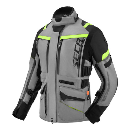 Kurtka tekstylna damska SECA ARRAKIS III LADY TITANIUM szary żółty fluo czarny