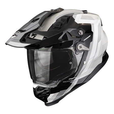 Kask integralny SCORPION ADF-9000 AIR PATROL BLACK/SILVER/RED czarny srebrny