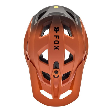 Kask rowerowy FOX SPEEDFRAME PRO BACKFADE CORAL czarny pomarańczowy