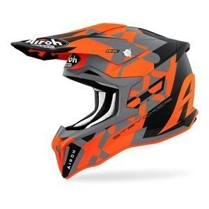 Kask cross AIROH STRYCKER XXX ORANGE MATT pomarańczowy fluo szary czarny