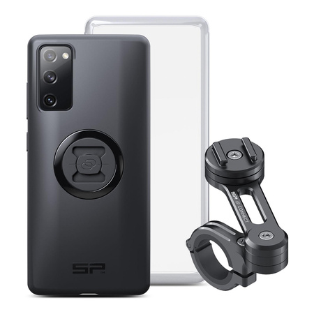 Motocyklowy zestaw do zamocowania telefonu MOTO BUNDLE SAMSUNG GALAXY S21+ NA KIEROWNICĘ BLACK czarny