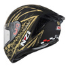 Kask integralny NZI TRENDY FLAG BLACK GOLD MATT czarny złoty