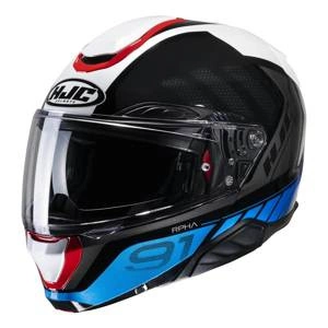 Kask szczękowy HJC RPHA 91 RAFINO WHITE/BLUE/RED biały niebieski czerwony czarny