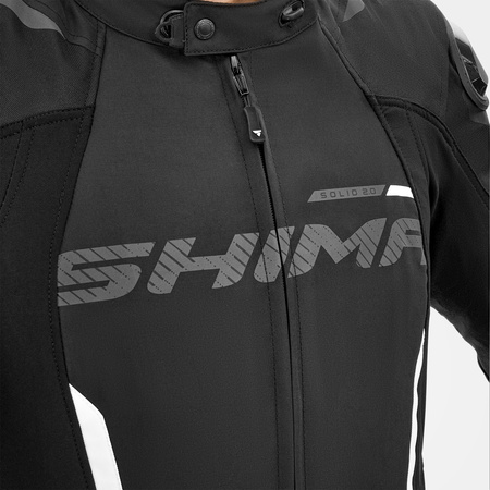 Kurtka tekstylna SHIMA SOLID 2.0 BLACK/WHITE czarny biały