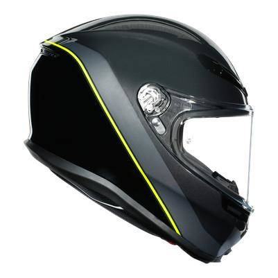 Kask integralny AGV K6 MINIMAL GREY/YELLOW FLUO szary żółty fluo czarny