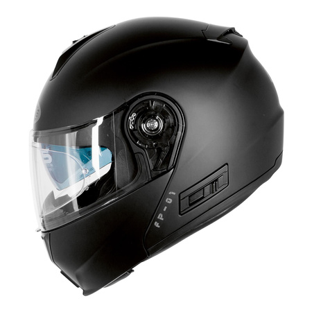 Kask szczękowy OZONE FP-01 PINLOCK READY BLACK czarny mat