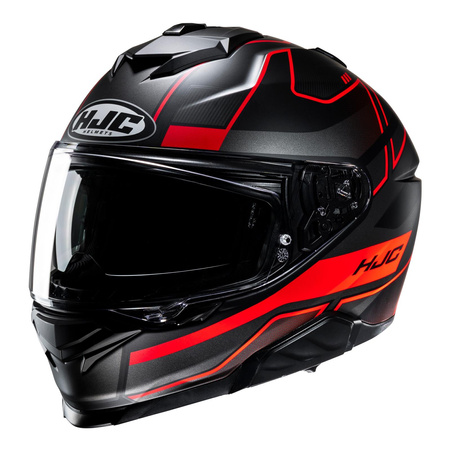 Kask integralny HJC I71 IORIX BLACK/RED czarny czerwony