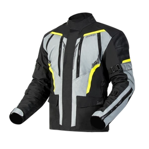 Kurtka tekstylna OZONE TOUR III BLACK/GREY/FLUO YELLOW czarny szary żółty fluo