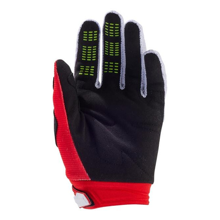 Rękawice cross dziecięce FOX JUNIOR 180 BALLAST BLACK/RED czarny czerwony