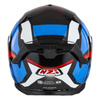 Kask integralny NZI GO RIDER STREAM DUO QUADRI BLACK RED BLUE czarny czerwony niebieski