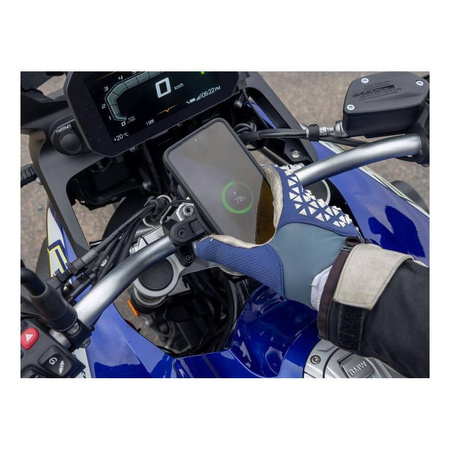 Głowica QUAD LOCK wodoodporna z ładowarką indukcyjną USB czarny