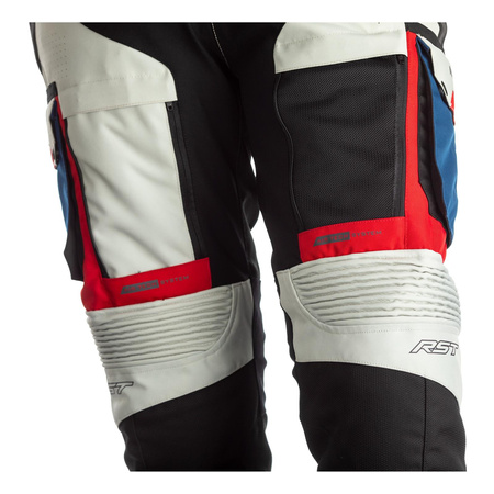 Spodnie tekstylne RST PRO SERIES ADVENTURE X CE ICE/BLUE/RED/BLACK szary granatowy czerwony