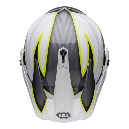 Kask integralny BELL MX-9 ADVENTURE MIPS DALTON WHITE/HI-VIZ YELLOW biały szary żółty fluo