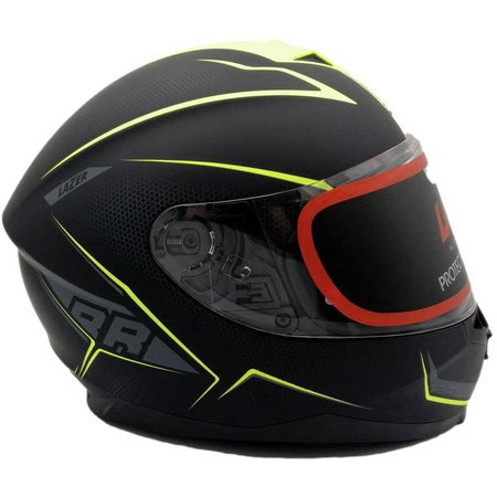 Kask integralny LAZER VERTIGO EVO RACE BLACK/YELLOW czarny szary żółty fluo