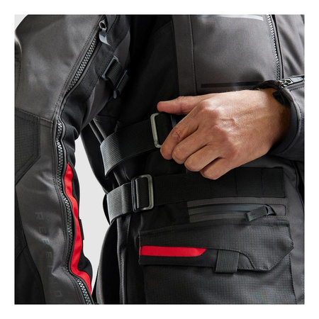 Kurtka tekstylna REBELHORN CUBBY V BLACK/ANTHRACITE/RED czarny grafitowy czerwony