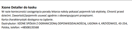 Podróżny zestaw do pielęgnacji kasku XZONE 110ml