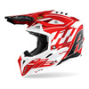 Kask cross Airoh AVIATOR 3 RAMPAGE RED GLOSS czerwony biały czarny
