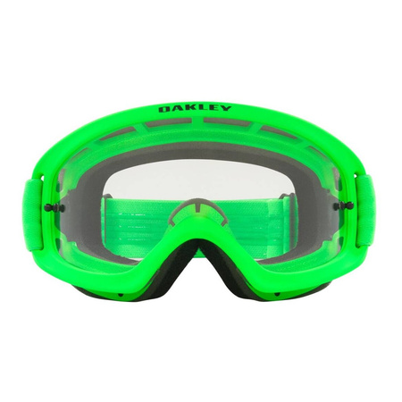 Gogle motocyklowe OAKLEY O FRAME 2.0 PRO XS MX MOTO GREEN CLEAR zielony