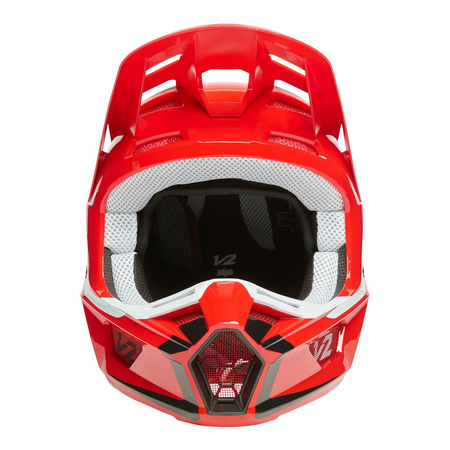 Kask cross FOX V2 MERZ FLUORESCENT RED czerwony fluo biały czarny