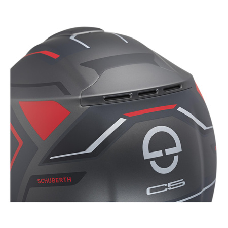 Kask szczękowy SCHUBERTH C5 ECE OMEGA ANTHRACITE czarny szary czerwony