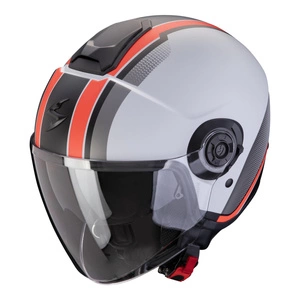 Kask otwarty SCORPION EXO-CITY II VEL GREY/RED szary czerwony