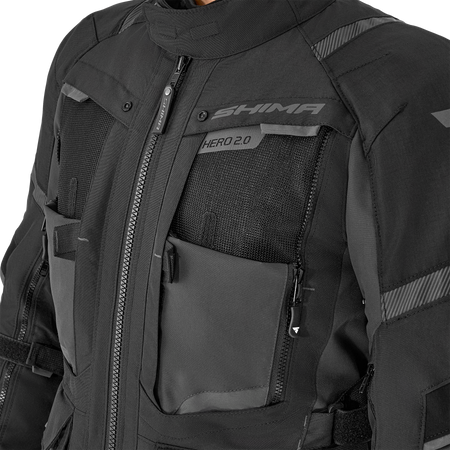 Kurtka tekstylna SHIMA HERO 2.0 MEN BLACK czarny