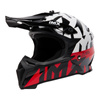 Kask cross IMX FMX-02 GRAPHIC BLACK/WHITE/FLO RED/GREY czarny biały czerwony fluo szary