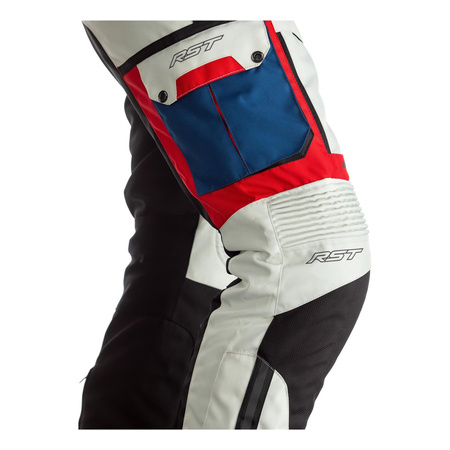 Spodnie tekstylne RST PRO SERIES ADVENTURE X CE ICE/BLUE/RED/BLACK szary granatowy czerwony