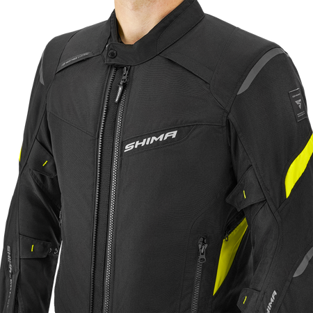 Kurtka tekstylna SHIMA RUSH 2.0 FLUO czarny żółty fluo