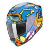 Kask integralny SCORPION EXO-JNR FUN BLUE/ORANGE niebieski pomarańczowy