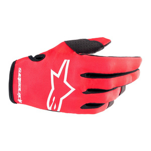 Rękawice cross dziecięce ALPINESTARS RADAR JUNIOR MARS RED/WHITE czerwony fluo biały