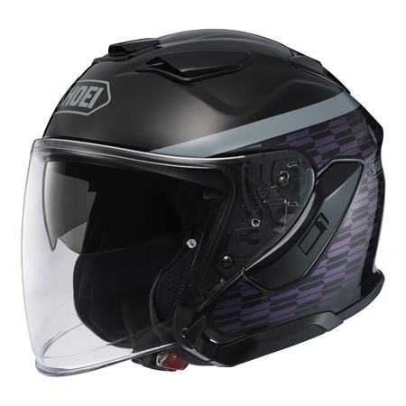 Kask otwarty SHOEI J-CRUISE 3 ACCONIC TC-2 czarny fioletowy