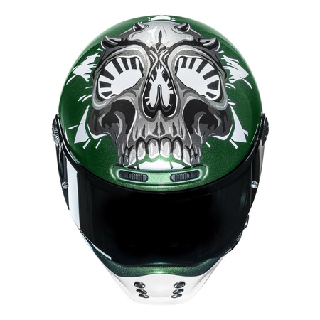 Kask integralny HJC V10 CRANIA GREEN/WHITE zielony biały