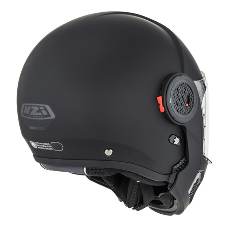 Kask szczękowy NZI MINIMOD MATT BLACK czarny mat